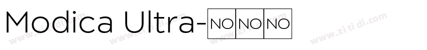 Modica Ultra字体转换